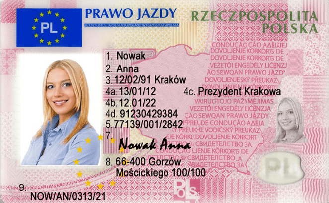 Kup ważne prawo jazdy C1E online